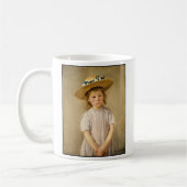 Cassatt's Child in Straw Hat – 甘いスマイル コーヒーマグカップ (左)