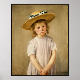 Cassatt's Child in Straw Hat – 甘いスマイル ポスター