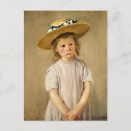 Cassatt's Child in Straw Hat – 甘いスマイル ポストカード