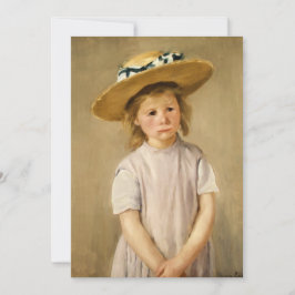Cassatt's Child in Straw Hat – 甘いスマイル 招待状
