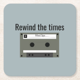 Cassette, Mixed Tape スクエアペーパーコースター
