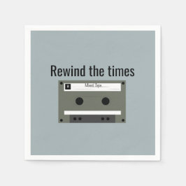 Cassette, Mixed Tape スタンダードカクテルナプキン