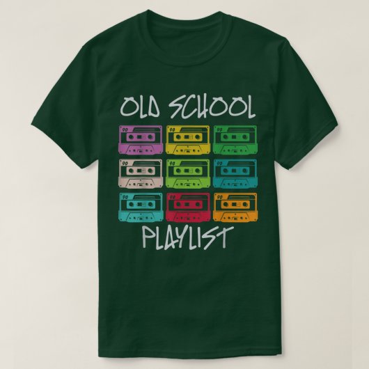 Cassette Tape 1990s Music Cool Retro 90s Old Schoo Tシャツ (デザイン正面)