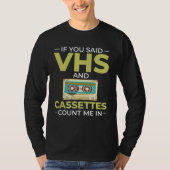 Cassette Tape Music Player Recorder Mix Audio Coll Tシャツ (正面)