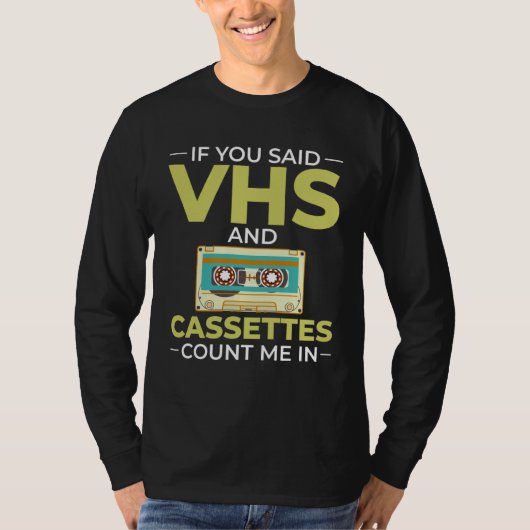 Cassette Tape Music Player Recorder Mix Audio Coll Tシャツ (正面)
