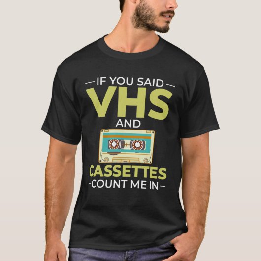 Cassette Tape Music Player Recorder Mix Audio Coll Tシャツ (正面)