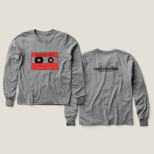 Cassette Tape T-Shirt (デザイン 正面＆背面)