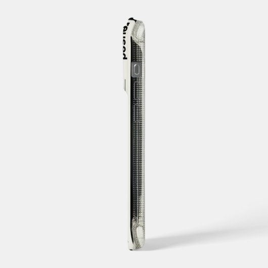 Cassette Tape Transparent Retro Mixtape 80s Aesthe iPhoneケース (左側面)