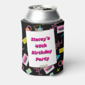 Cassette Tapes Eighties 80's 40th Birthday Photo 缶クーラー (缶裏面)