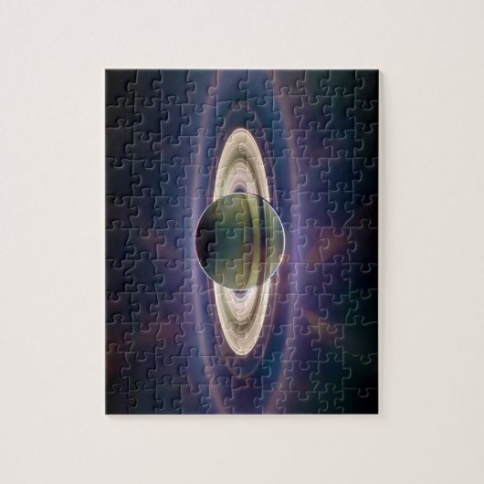 Cassiniの宇宙船からの土星の日食 ジグソーパズル (縦)