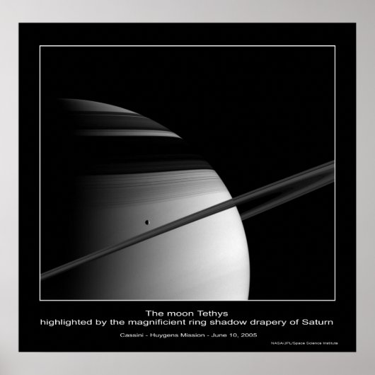 CassiniMission-TethysRingShadow_ca ポスター (正面)