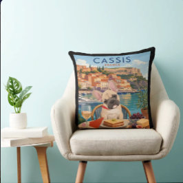 CASSIS • フランス フレンチブルドッグ アート Muse Journeys クッション