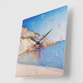 Cassis、Cap Lombard、Opus 196、Signac スクエア壁時計 (傾斜)