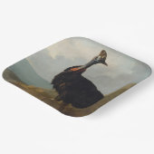 Cassohare （オーストラリアの鳥） （野生動物の芸術） ペーパープレート (傾斜あり)