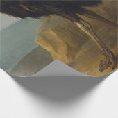 Cassohare (オーストラリアの鳥) (野生動物の芸術) ラッピングペーパー (角)