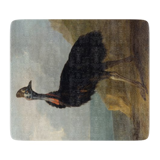 Cassowary (Australian Bird) (Wild Animal Art) カッティングボード (正面)