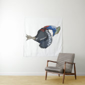 cassowary colored woth text タペストリー (インサイチュ(横))