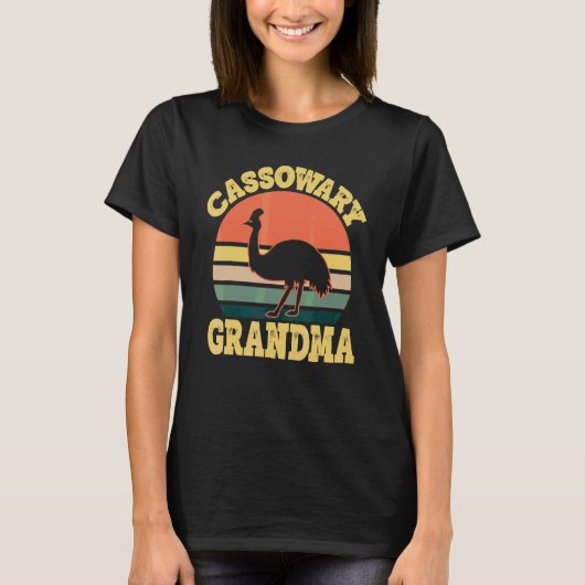 Cassowary Grandma Cute Cassowary Family Party Tシャツ (正面)