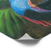 Cassowary Hand Painted Original Art Poster. ポスター (角)