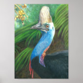 Cassowary Hand Painted Original Art Poster. ポスター (正面)