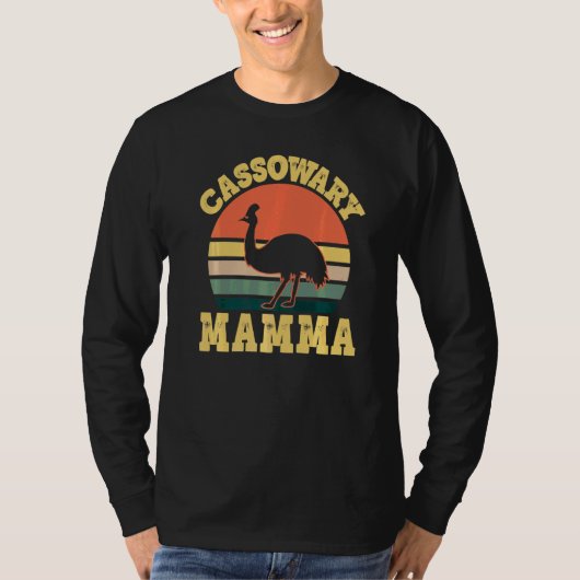 Cassowary Mamma Cute Cassowary Party   Tシャツ (正面)