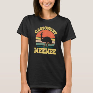 Cassowary Meemee Cute Cassowary Family Party   Tシャツ