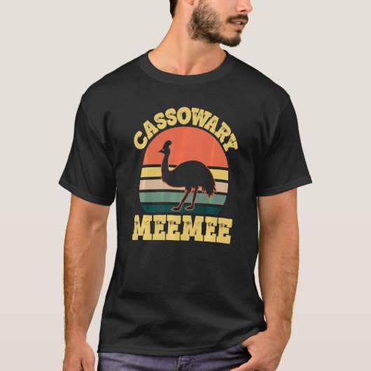 Cassowary Meemee Cute Cassowary Family Party   Tシャツ (正面)
