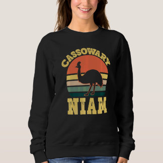 Cassowary Niam Cute Cassowary Family Party Hmong M スウェットシャツ