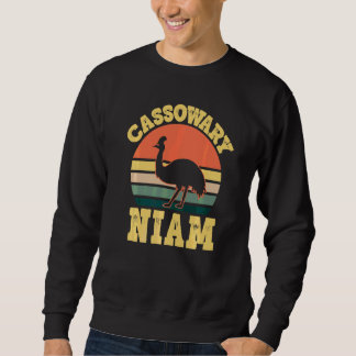 Cassowary Niam Cute Cassowary Family Party Hmong M スウェットシャツ