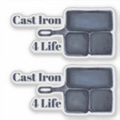 Cast Iron for Life Sticker シール (正面)