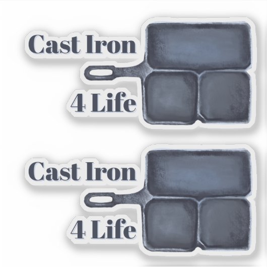 Cast Iron for Life Sticker シール (正面)