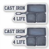 Cast Iron for Life Sticker シール (正面)