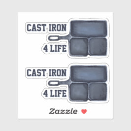 Cast Iron for Life Sticker シール