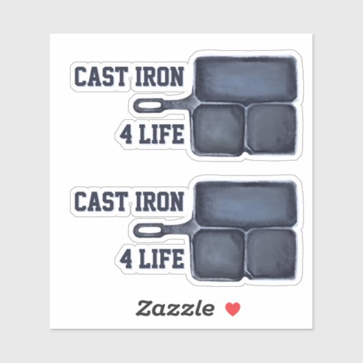Cast Iron for Life Sticker シール (シート)