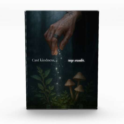 Cast Kindness Reap Wonder Uplifting Motivational フォトブロック (正面)