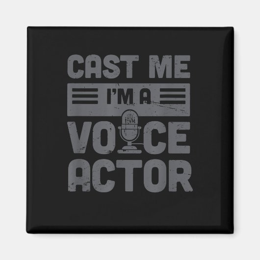 Cast Me Voice-おもしろいOver Artist音声演技 マグネット (正面)