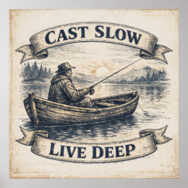 Cast Slow, Live Deep ポスター