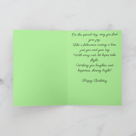 Cast Your Dreams Birthday カード (内部)