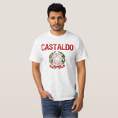 Castaldoのイタリア人の姓 Tシャツ (正面フル)