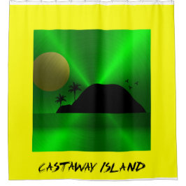 Castaway Island シャワーカーテン