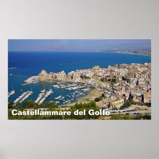 Castelammare del Golfo,シチリアイタリアのポスター ポスター (正面)