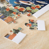 Castella旅行ポスターの1955年のギリシャアテネ湾 ジグソーパズル (側面)