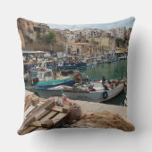 Castellammare del Golfoの港の漁船 クッション (裏面)