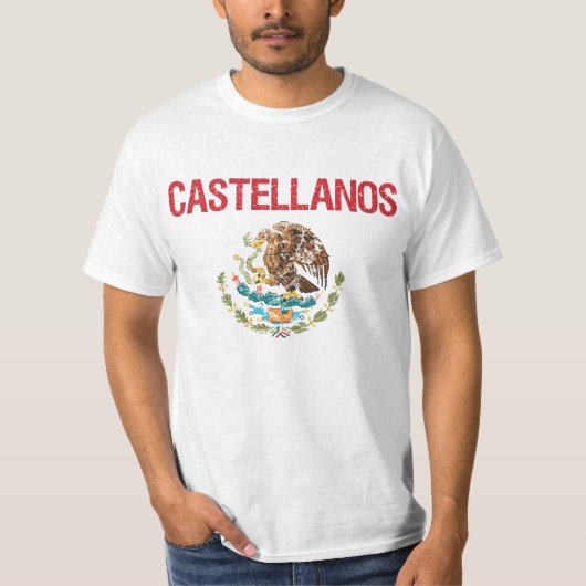 Castellanosの姓 Tシャツ (正面)