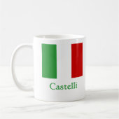 Castelliのイタリア人の旗 コーヒーマグカップ (左)