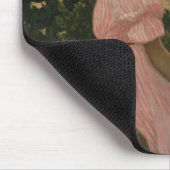 Castelnau leLezのピンクの服、か眺め マウスパッド (コーナー)