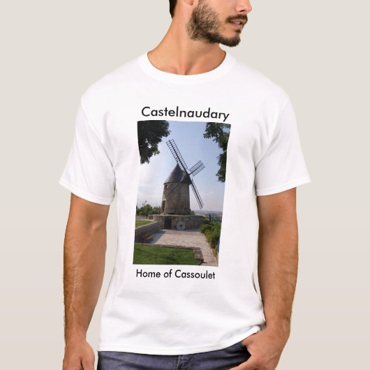 CastelnaudaryのCassouletの家 Tシャツ (正面)