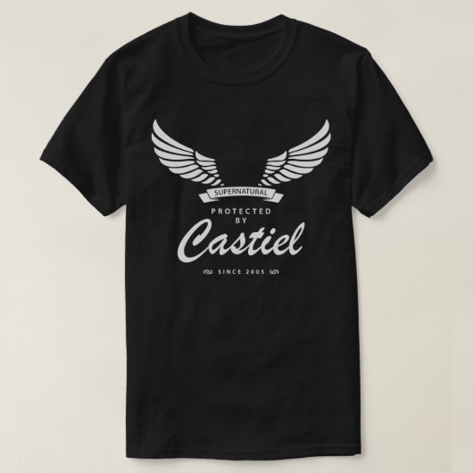 Castiel 保護 Supernatural Tシャツ (デザイン正面)
