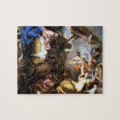 Castiglione -崇敬のイエス・キリストメリーヨセフの羊飼い ジグソーパズル (横)