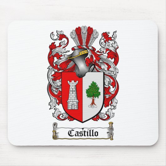 CASTILLOの家紋- CASTILLOの紋章付き外衣 マウスパッド (正面)